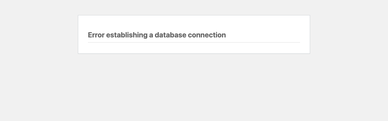 WordPress: Error establishing a database connection