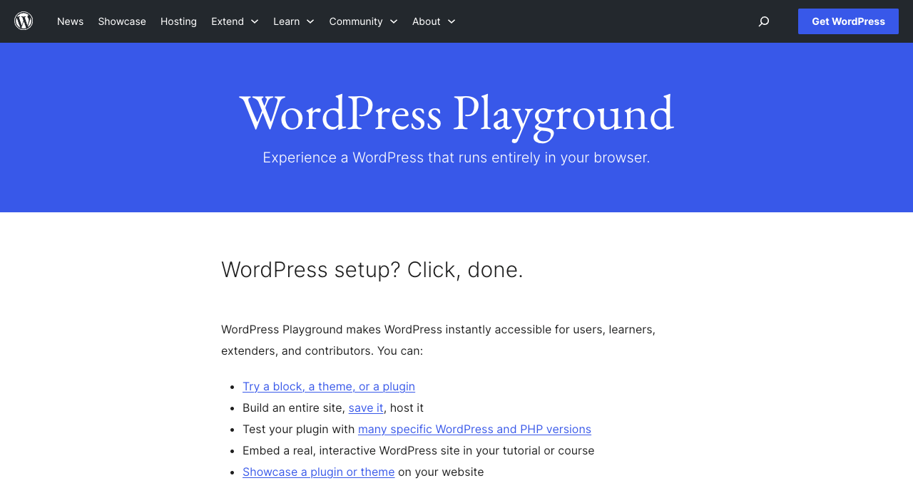 WordPress Playground